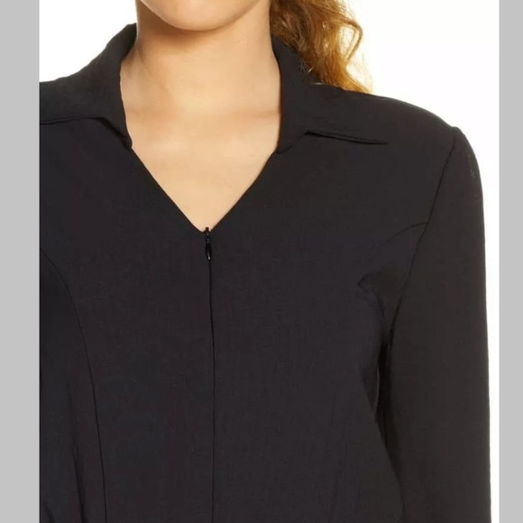 Fraiche By J Utility Long Sleeve Jumpsuit In Black - Picture 4 of 9